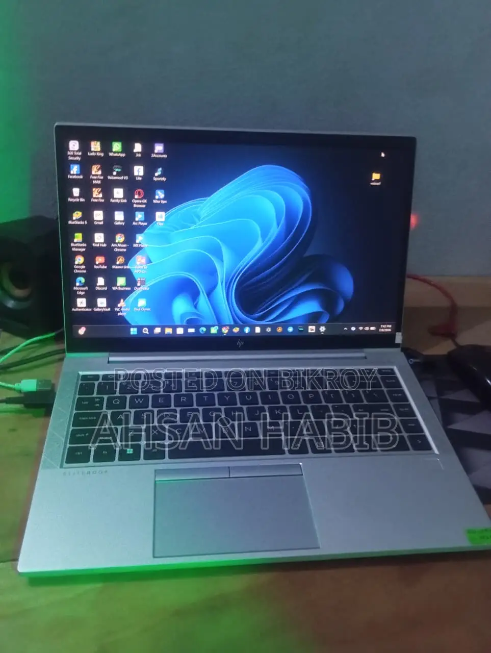 Laptop HP EliteBook 845 G8 16GB AMD Ryzen 7 SSD 256GB