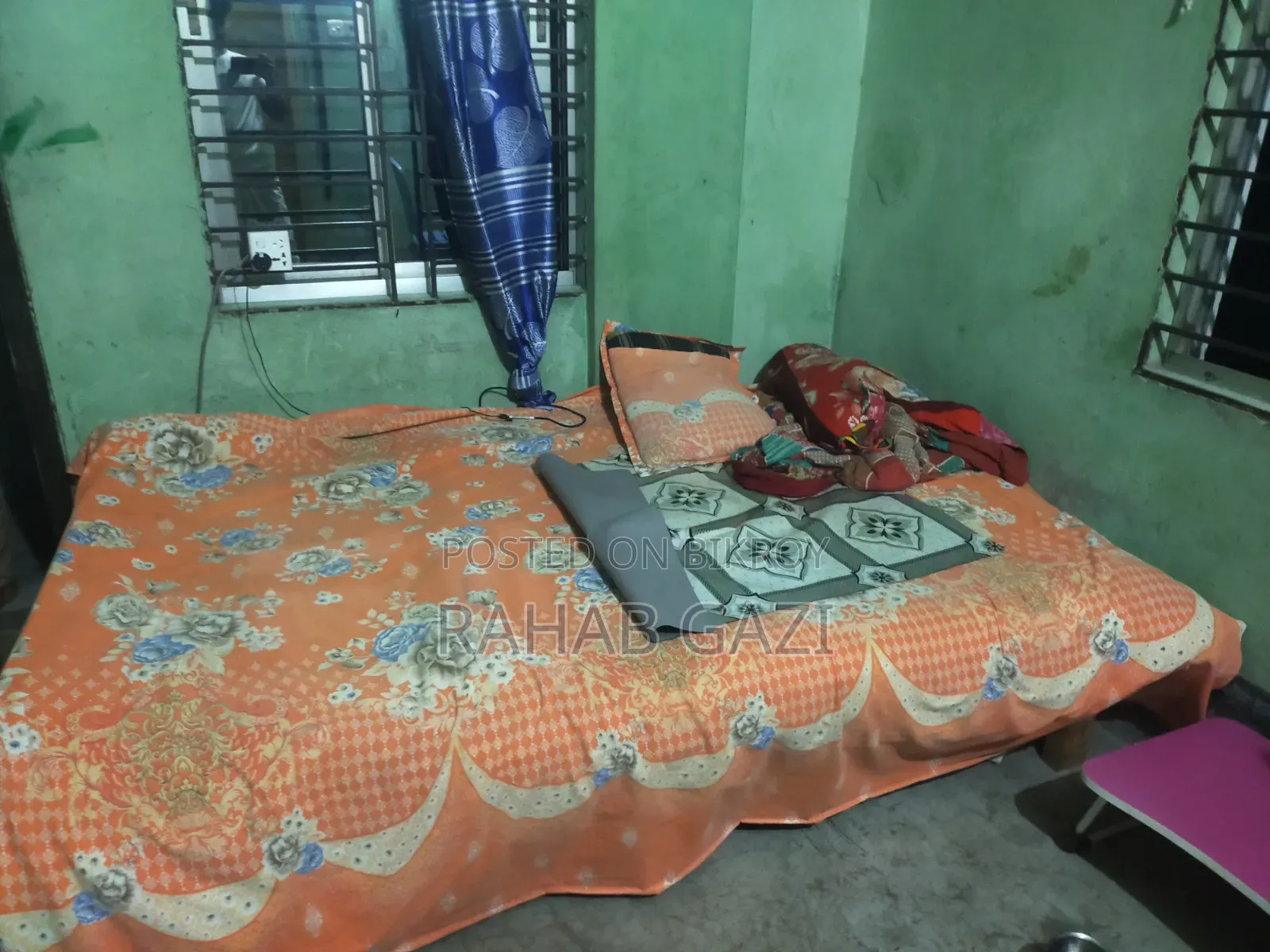 A wooden bed frame (chowki) will be sold