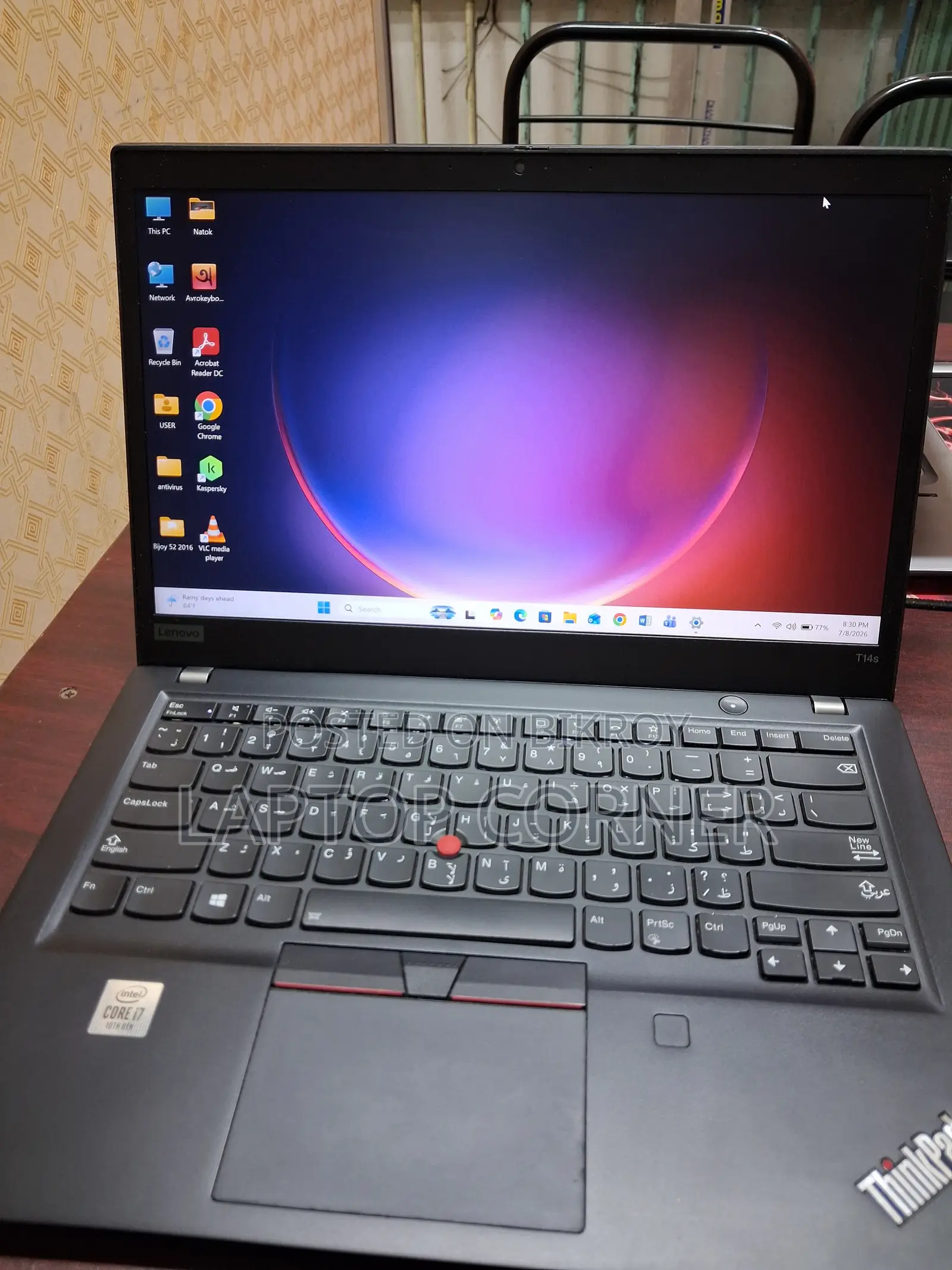 Laptop Lenovo ThinkPad T14 16GB Intel Core I7 SSD 256GB