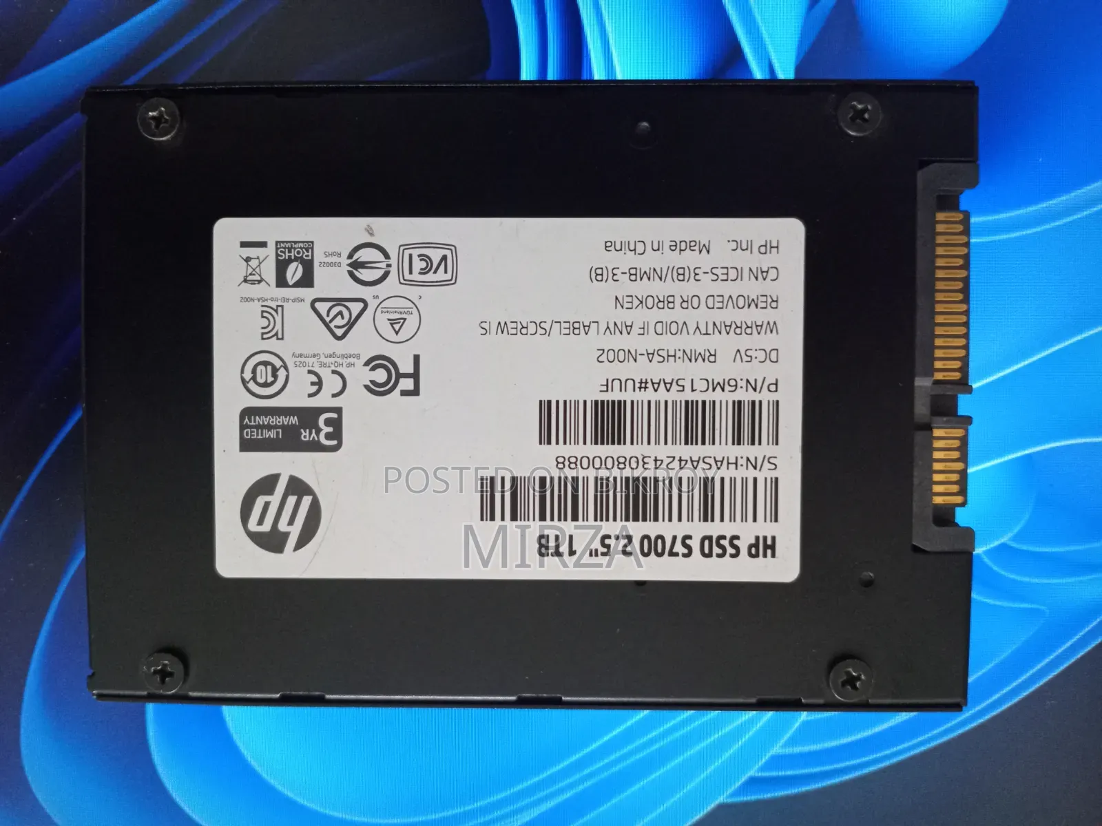 1tb Hp SSD 100% Health