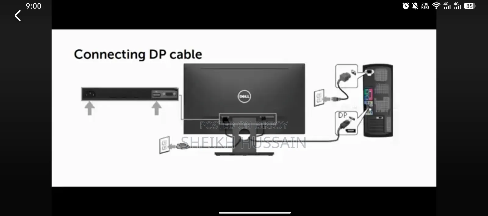 Dell E1916hv Monitor 100% Fresh