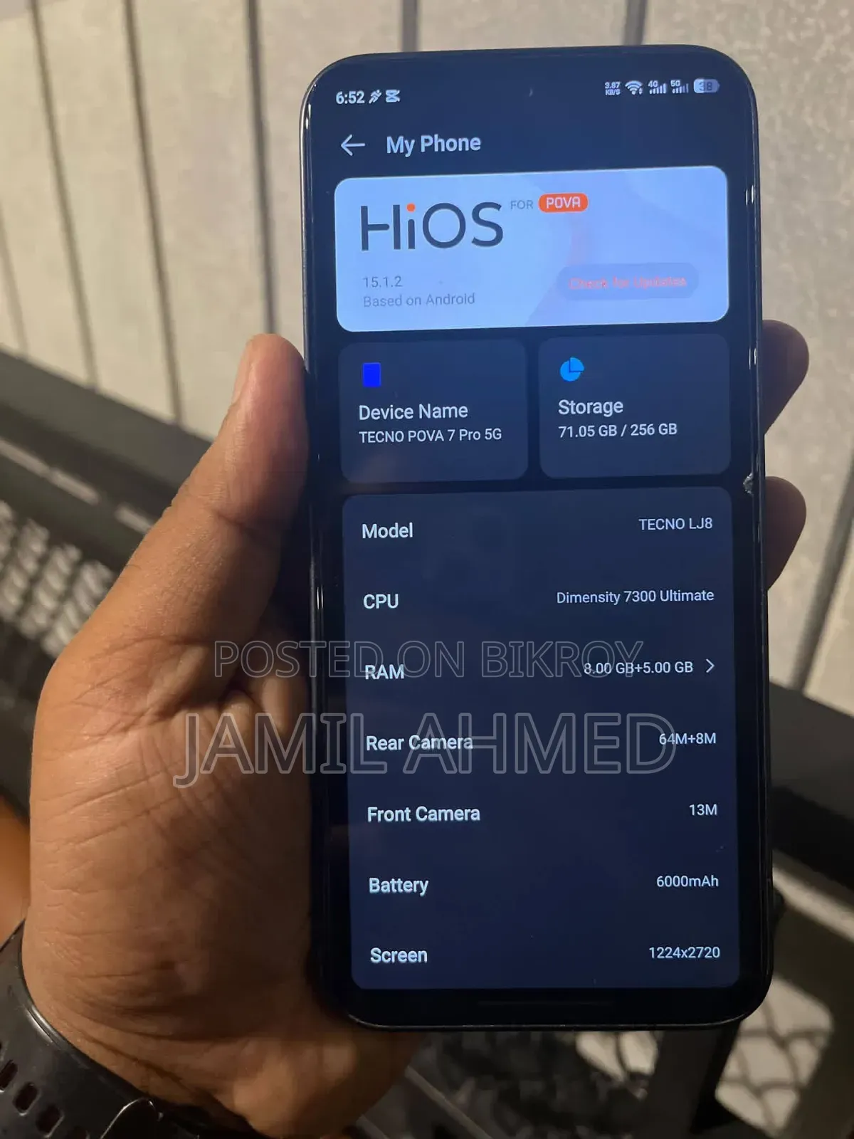 Tecno Pova 7 Pro 5G 256 GB Black