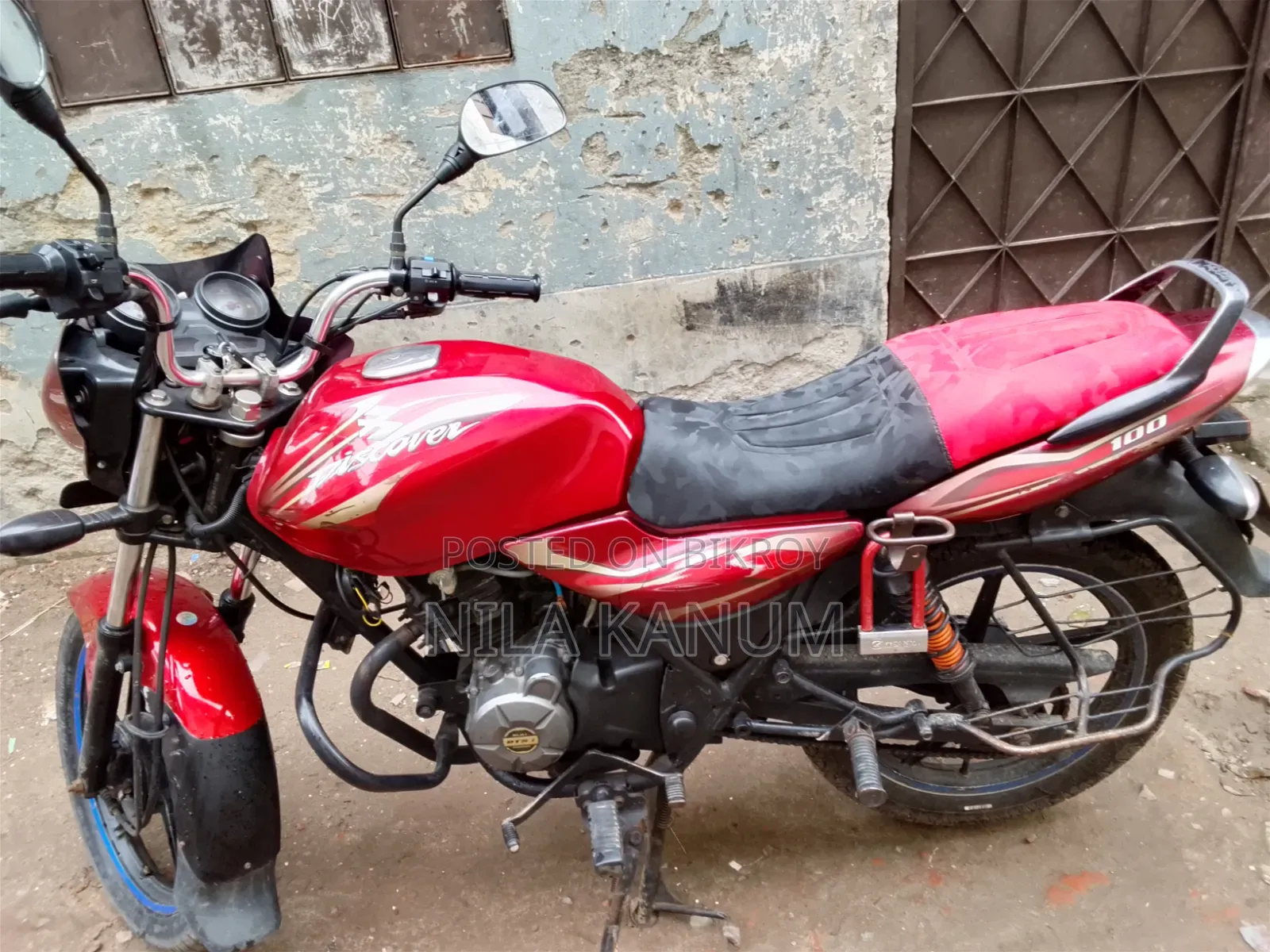 Bajaj Discover 100 2016 Red