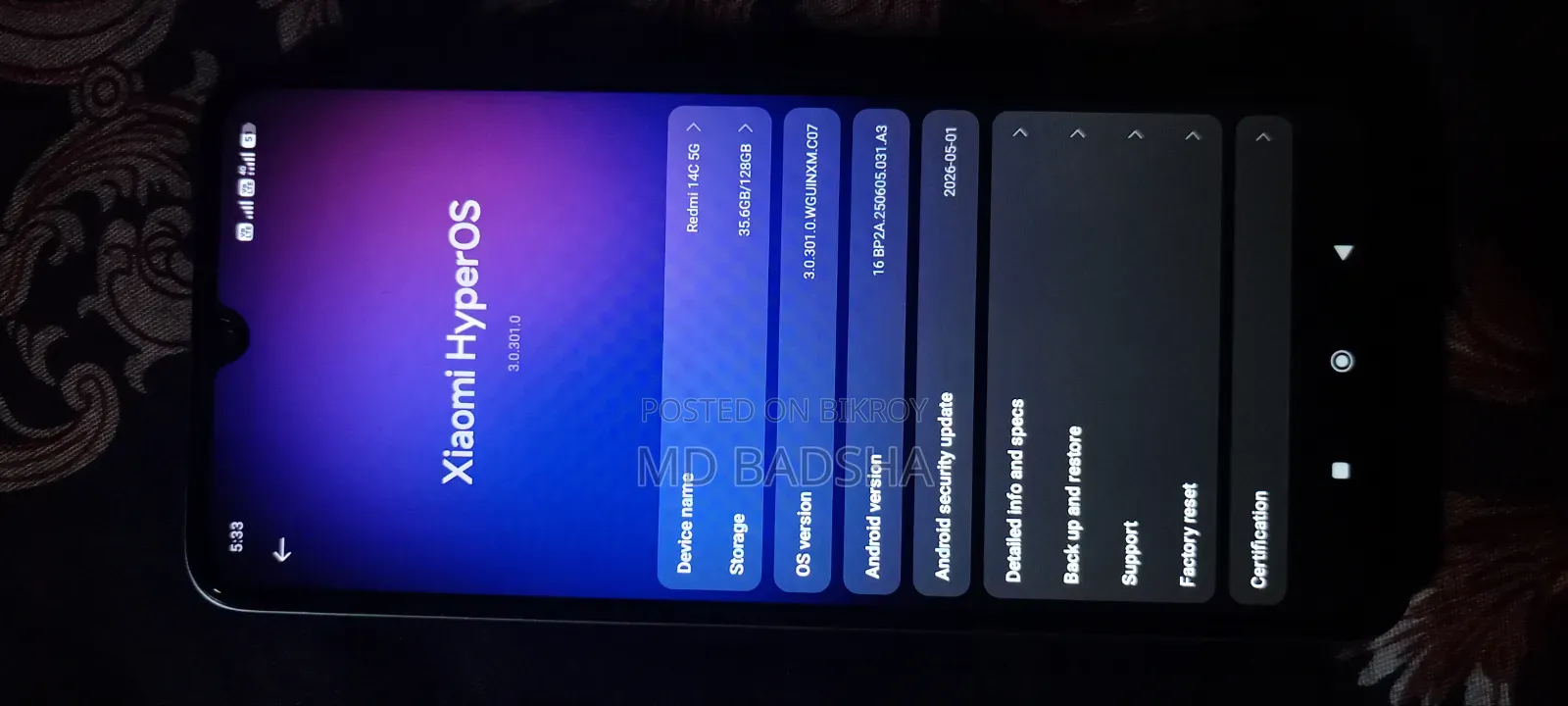 Xiaomi Redmi 14C 128 GB Blue