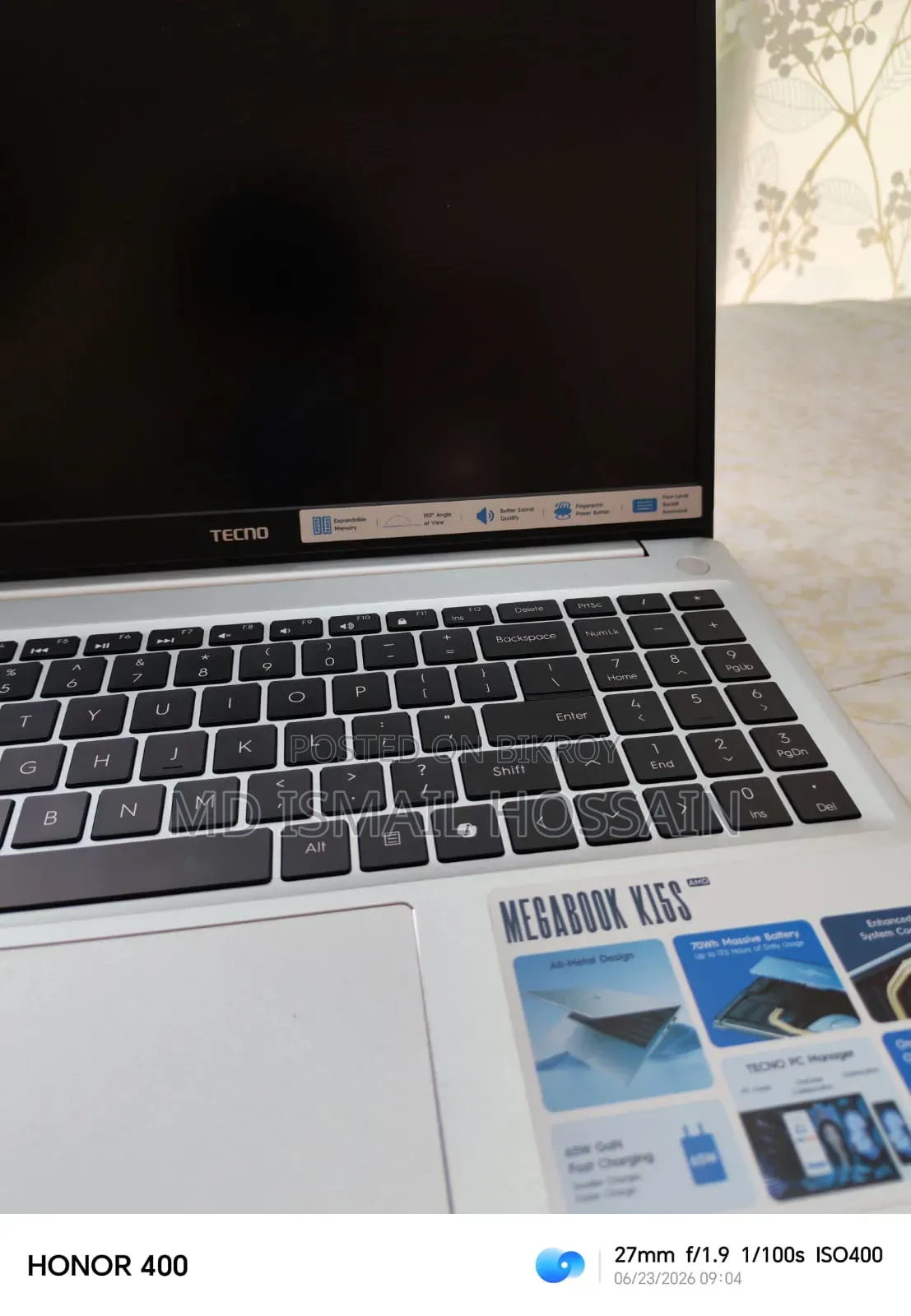 Laptop Tecno MEGABOOK K15S 16GB AMD Ryzen 5 SSD 512GB