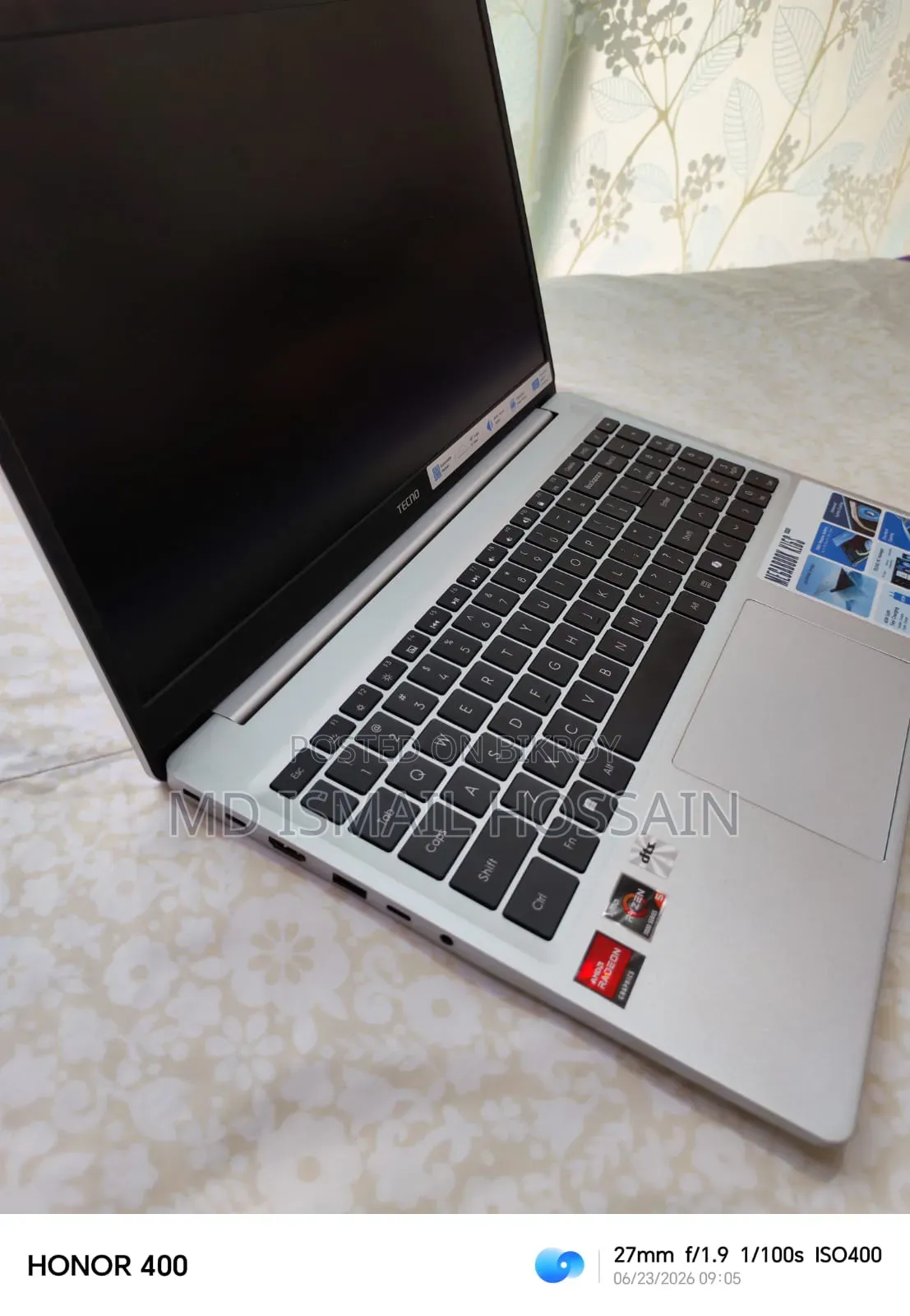 Laptop Tecno MEGABOOK K15S 16GB AMD Ryzen 5 SSD 512GB