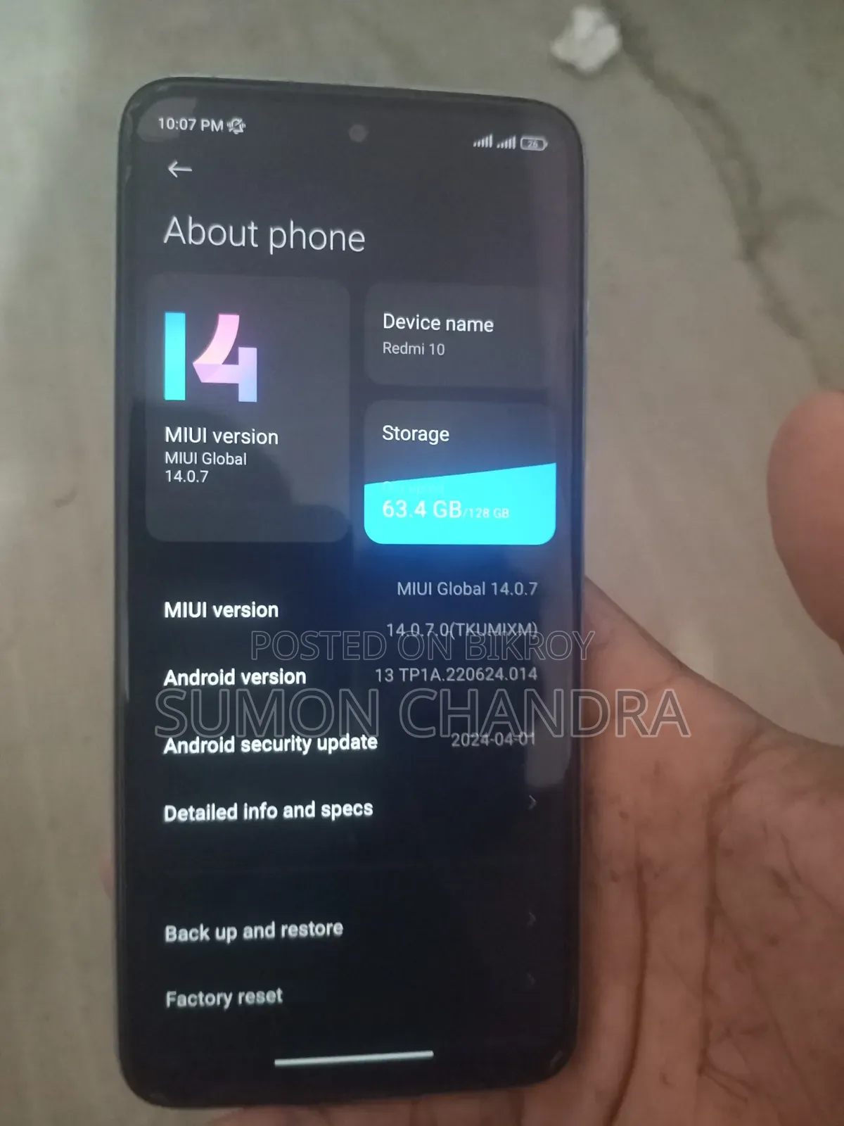 Xiaomi Redmi 10 128 GB White