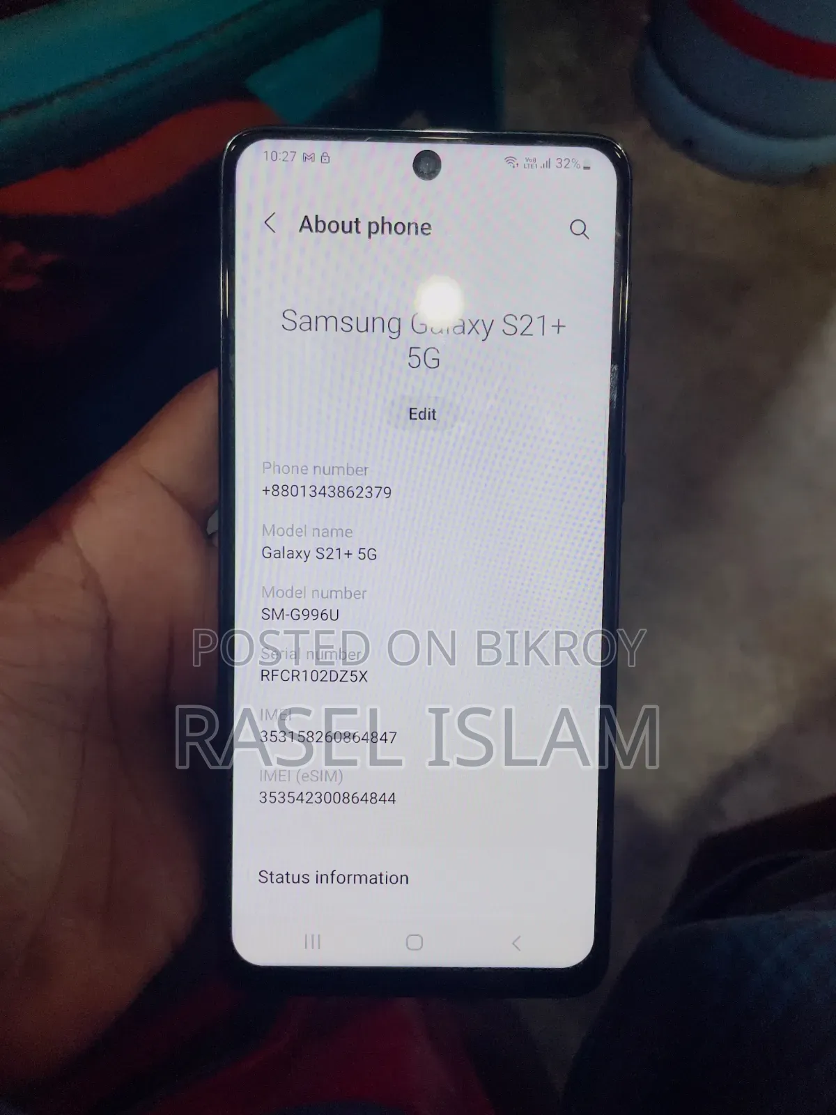Samsung Galaxy S21 5G 128 GB Rose Gold