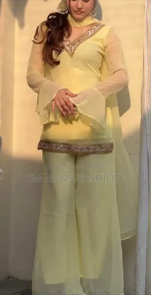 জর্জেট সিকোয়েন্স থ্রি পিস