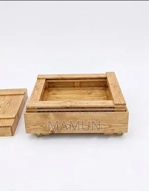 Portable Wooden Food Cart (Easily Transportable)