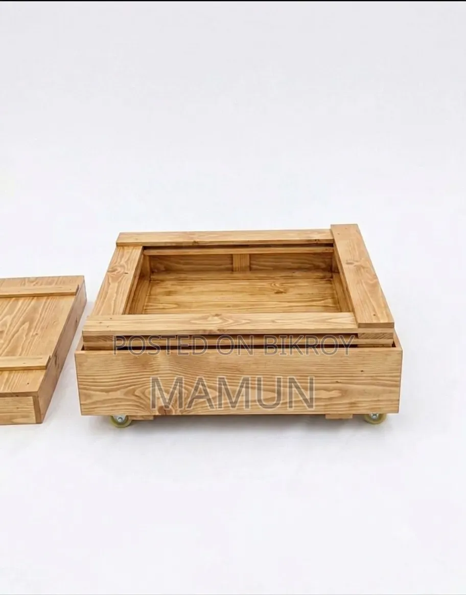 Portable Wooden Food Cart (Easily Transportable)