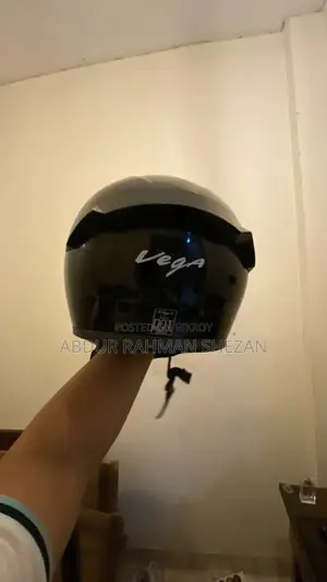 ভেগা ব্ল্যাক গ্লসি হেলমেট