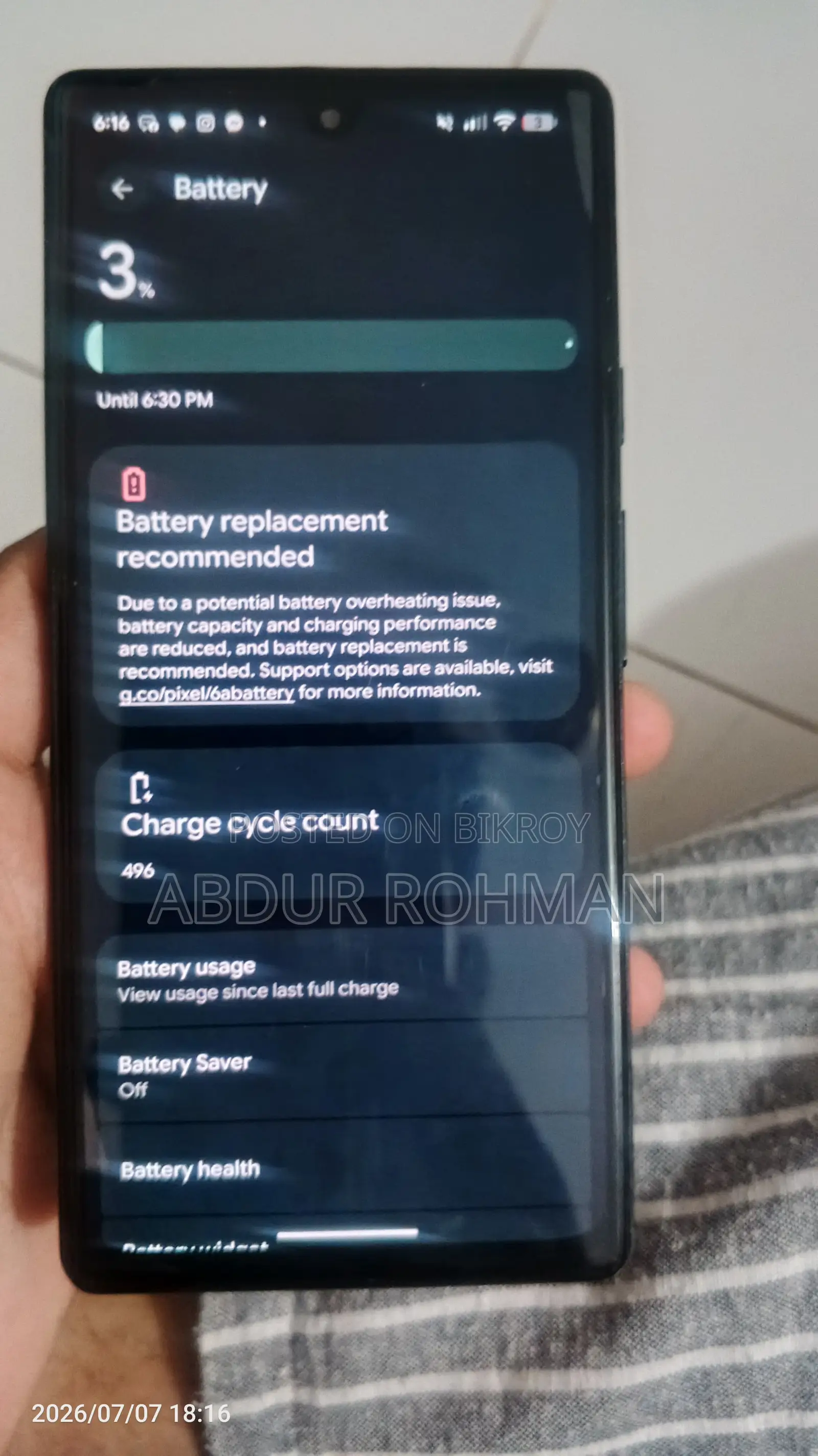 Google Pixel 6a 128 GB White