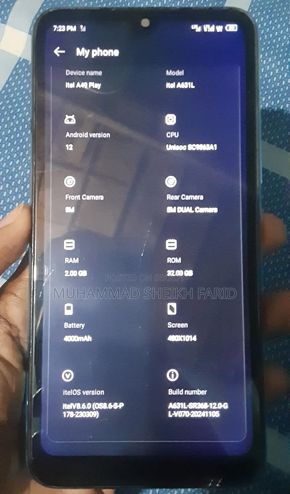 Itel A49 Play 32 GB Blue