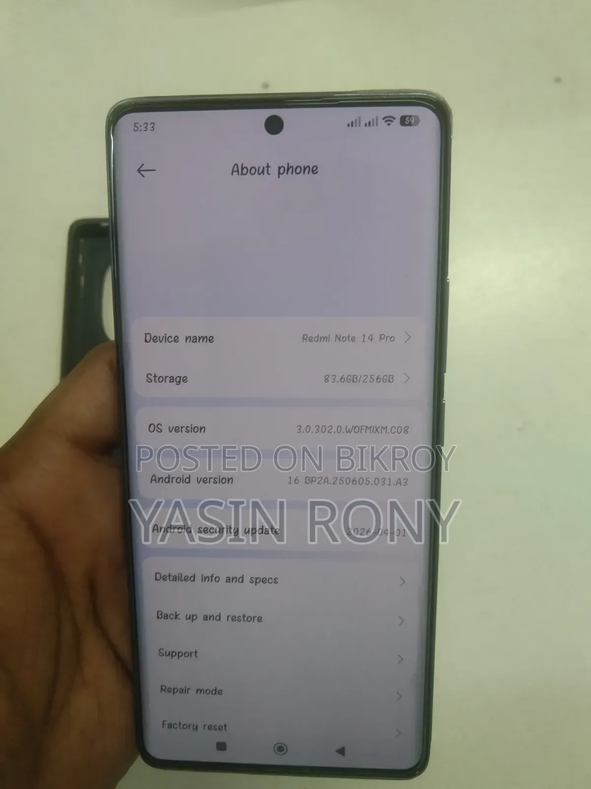 Xiaomi Redmi Note 14 Pro 256 GB Purple