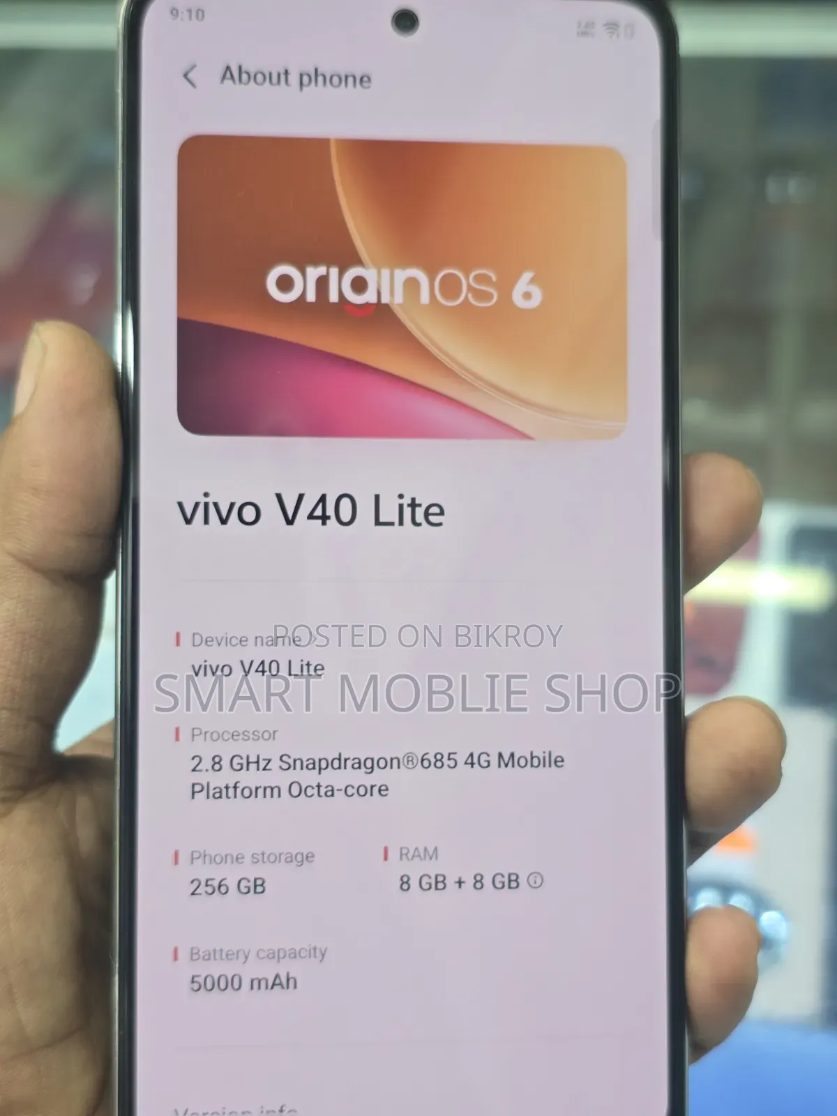 Vivo V40 Lite 4G 256 GB Gold
