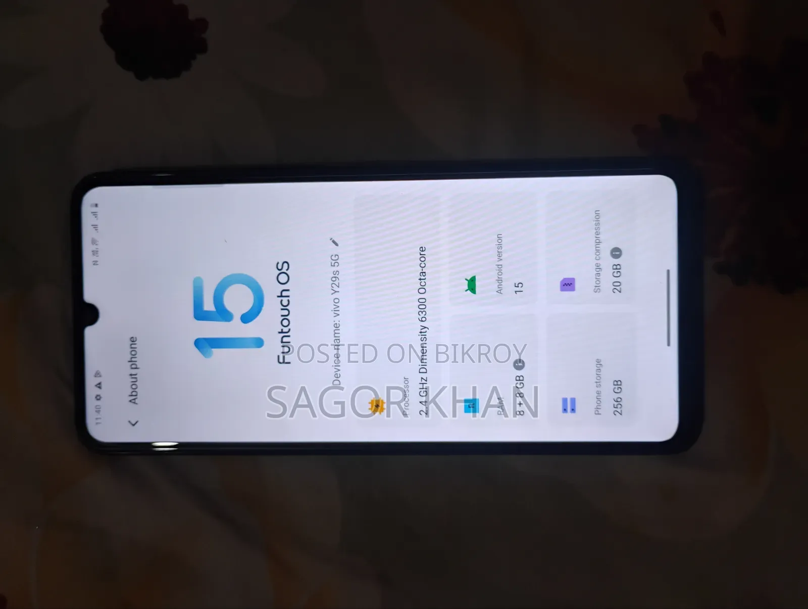 Vivo Y29s 256 GB Gray