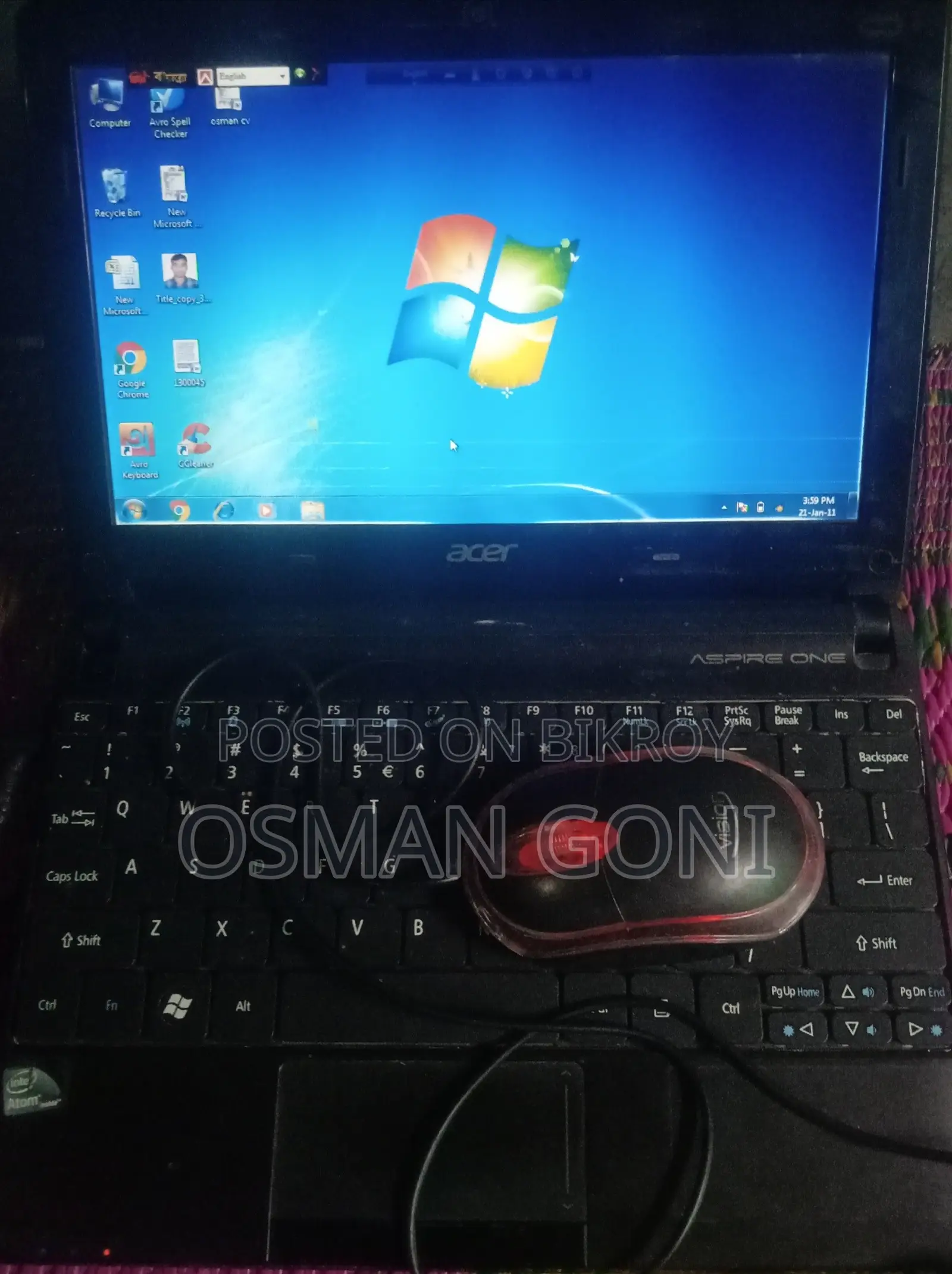 Laptop Acer Aspire 1 2GB Intel Atom HDD 320GB