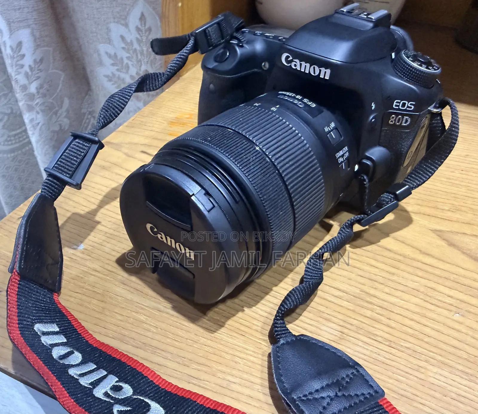 DSLR Camera Canon 80D With 18-135mm Lens And 50mm 1:1.8 Prime Lens