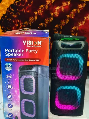 Vision Portable Party Speaker Bass Boosted Bluetooth Speaker