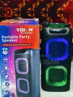 Vision Portable Party Speaker Bass Boosted Bluetooth Speaker
