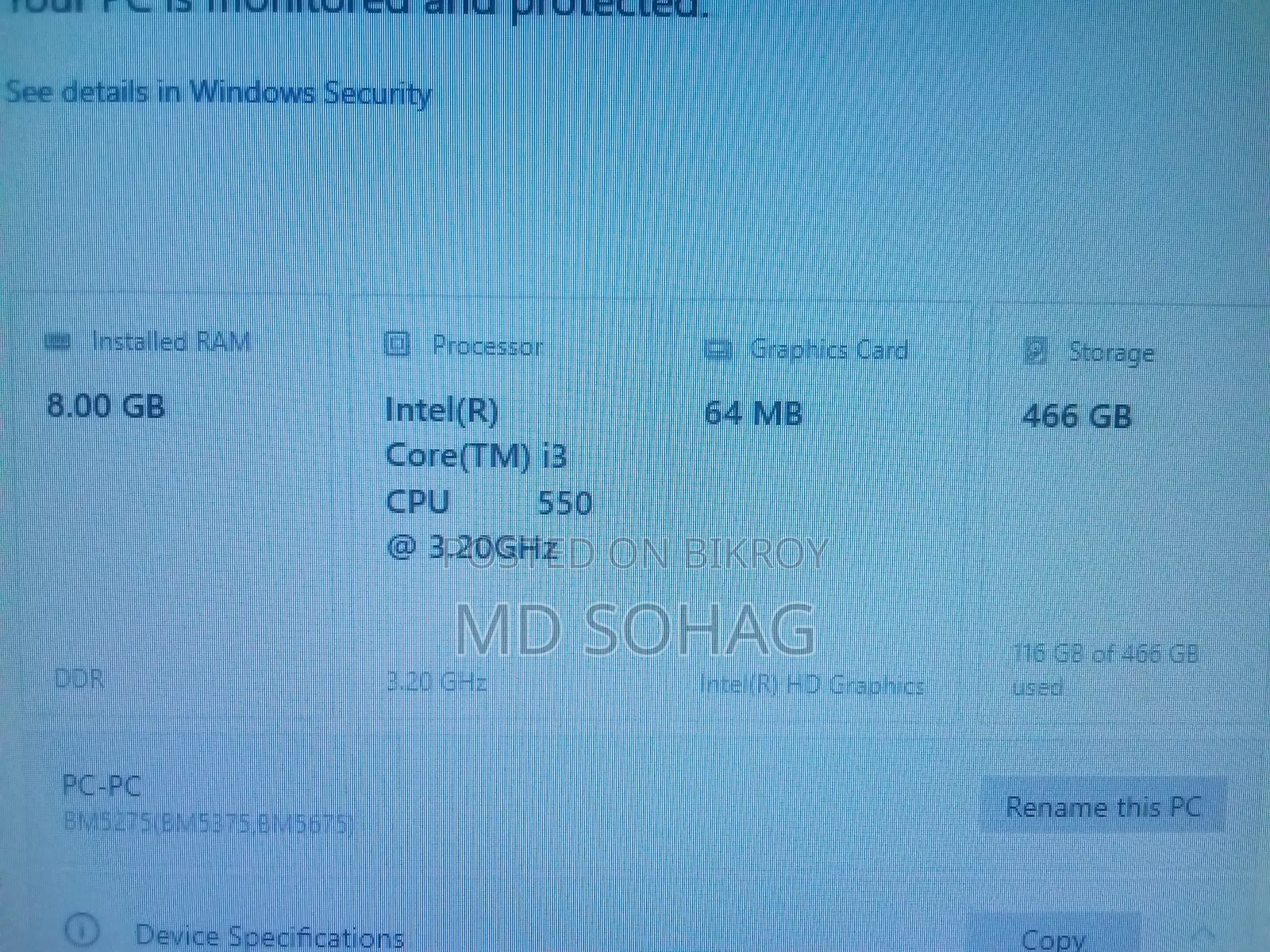 Desktop Computer Asus ET2013IUTI 8GB Intel Core I3 HDD 500GB