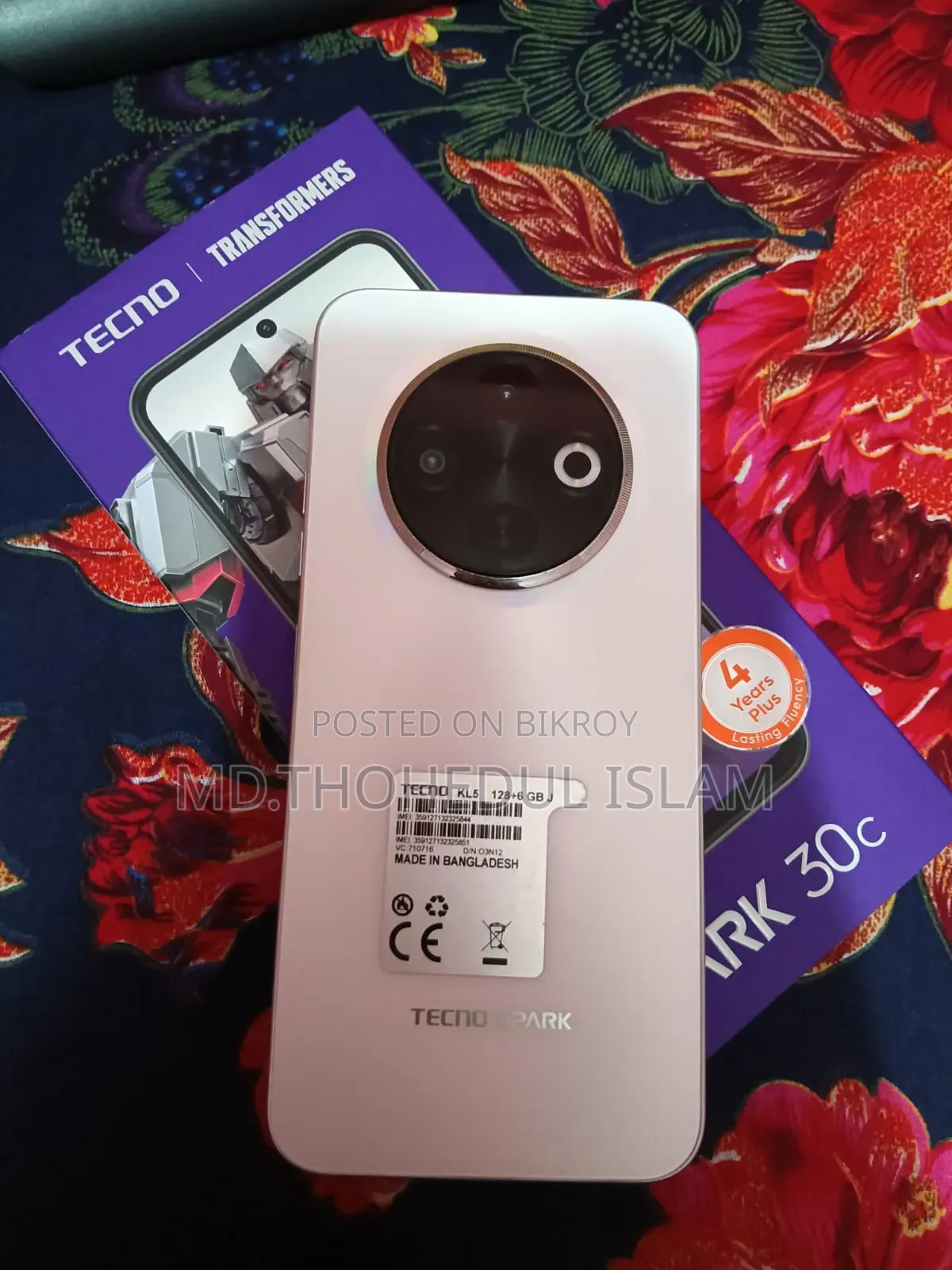 Tecno Spark 30C 128 GB White