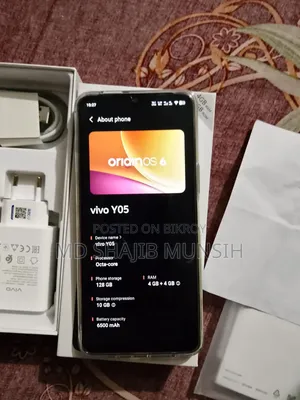 New Vivo Y05 128 GB White