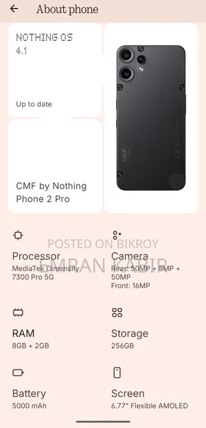 Nothing Phone CMF Phone 2 Pro 256 GB Black