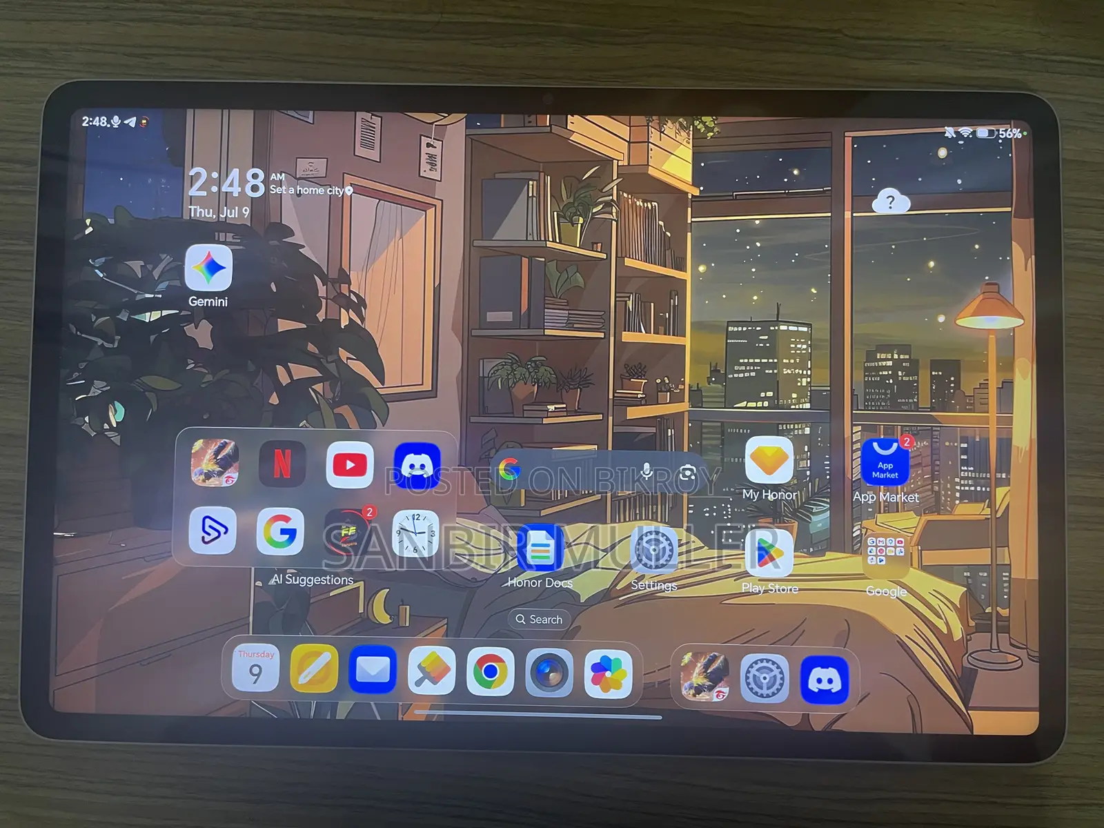 New Honor Pad 10 256 GB Gray