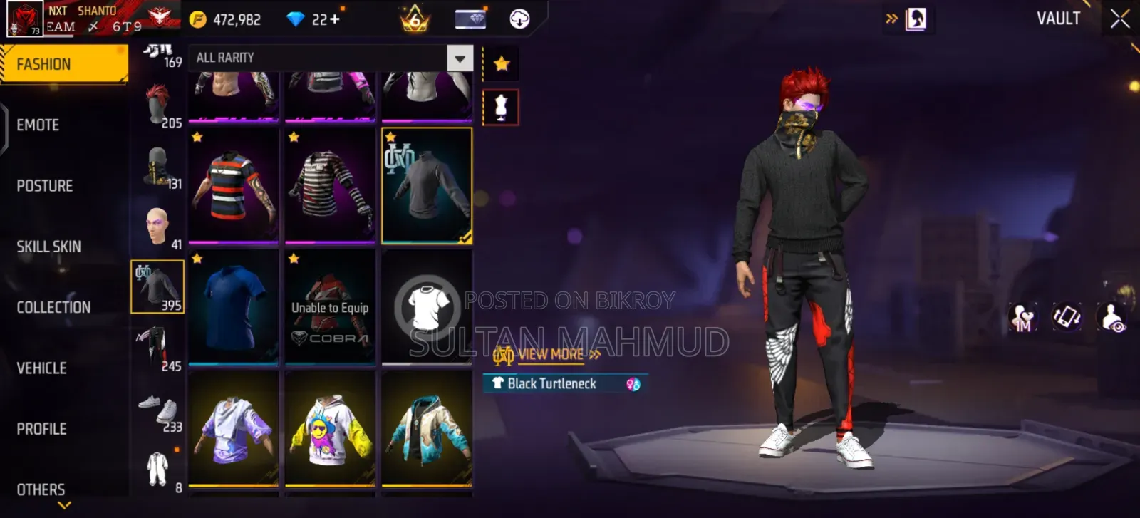 2 Evo Max Old Free Fire Account