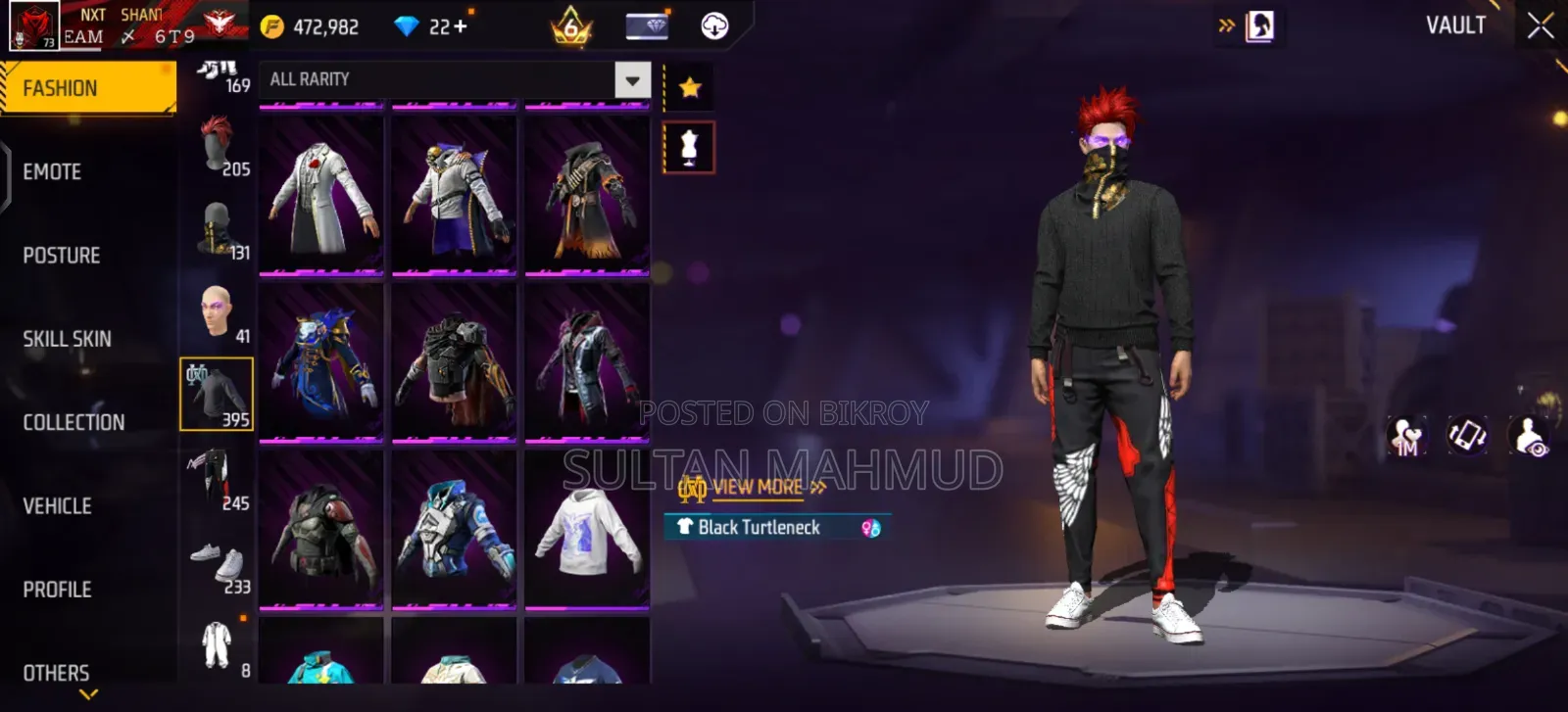 2 Evo Max Old Free Fire Account