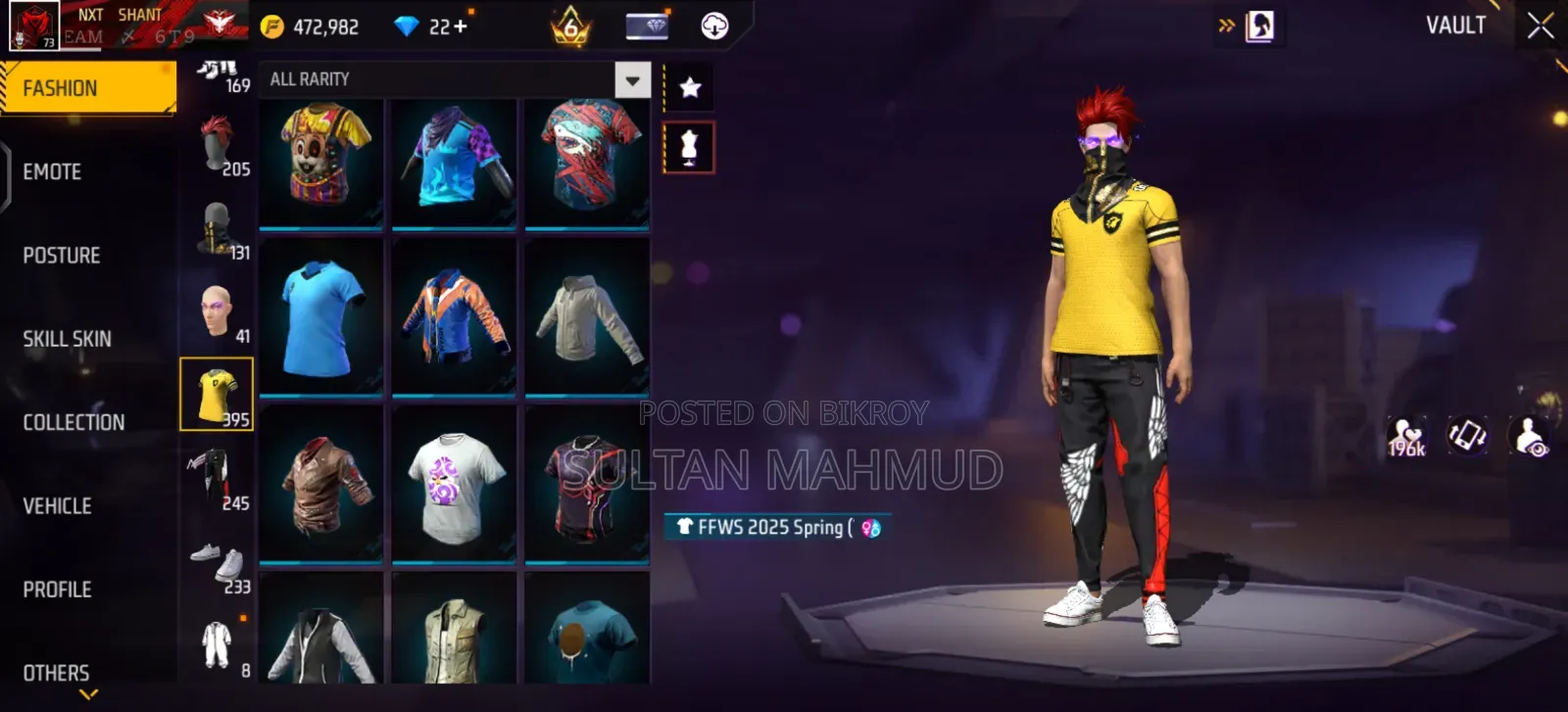 2 Evo Max Old Free Fire Account