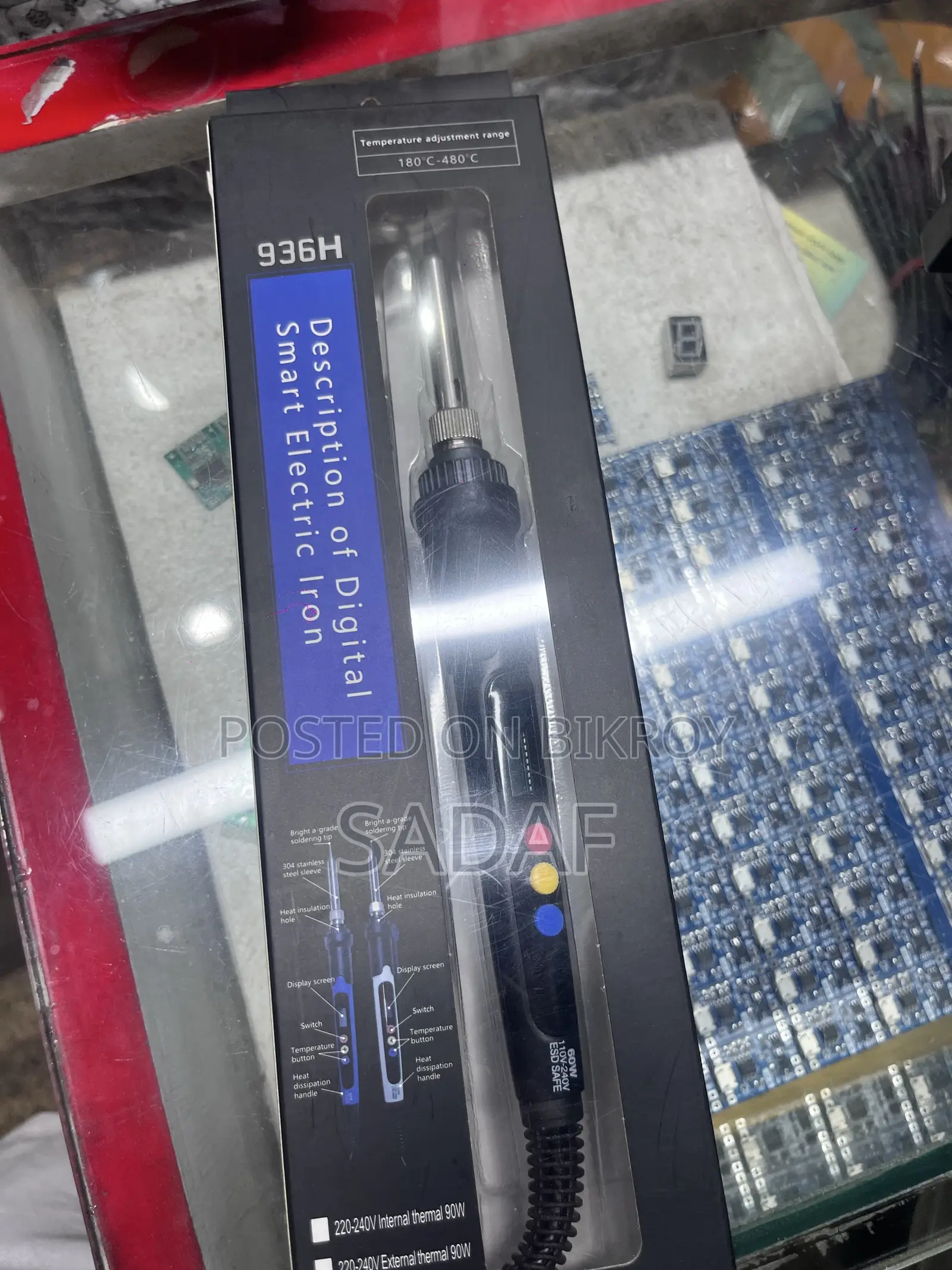 60W AC 220V 936H Adjustable Soldering Iron