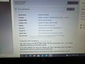 Laptop HP 15-Dw0037wm 8GB Intel Core I7 SSD 128GB
