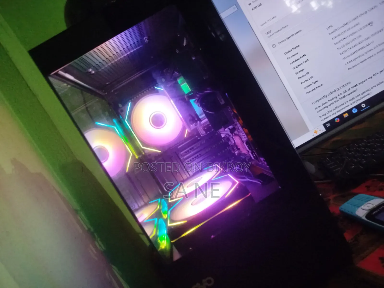 Desktop Computer Asus 4GB Intel Core i3 SSD 256GB