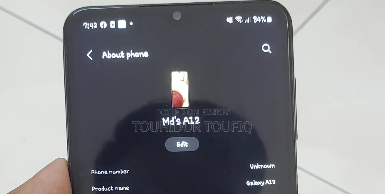 স্যামসাং গ্যালাক্সি এ১২ ৬৪ জিবি ব্ল্যাক