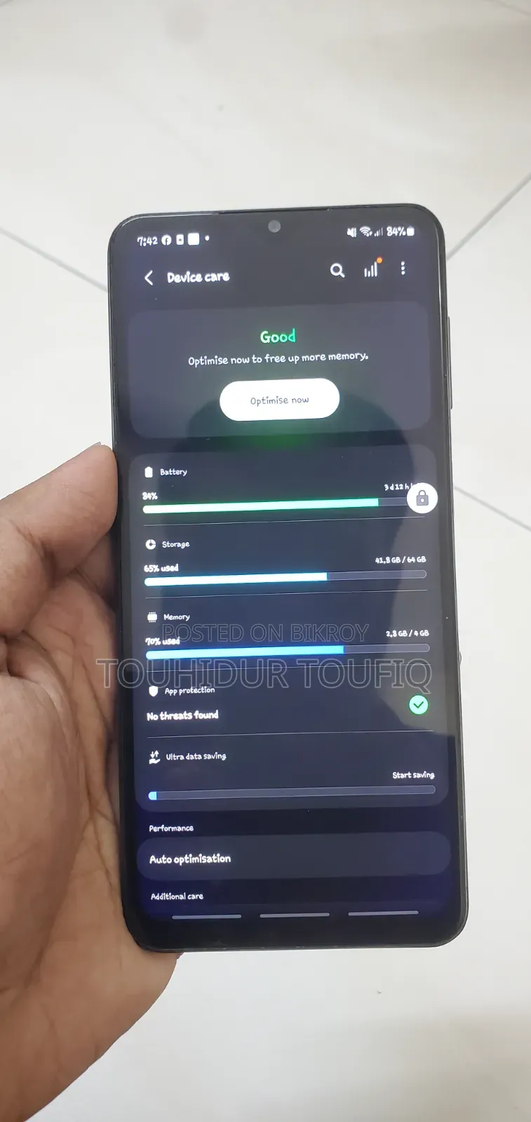 স্যামসাং গ্যালাক্সি এ১২ ৬৪ জিবি ব্ল্যাক