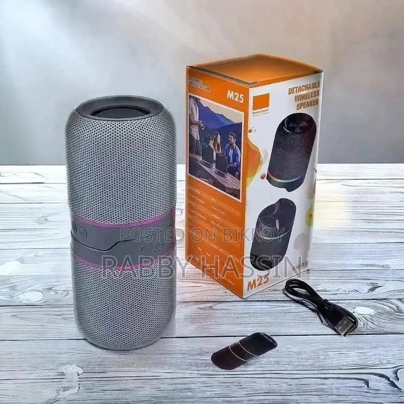 2-in-1 Magnetic Bluetooth Speaker P-3580 Rgb Light Wireless Subwoofe