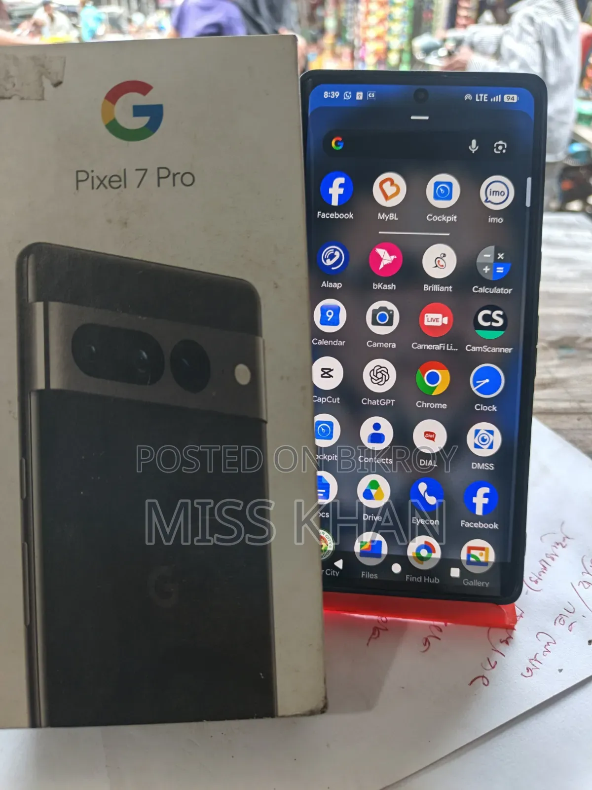 Google Pixel 7 Pro 256 GB Black
