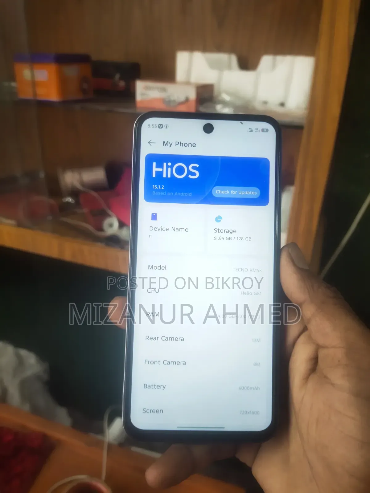 Tecno Spark 40 128 GB Rose Gold