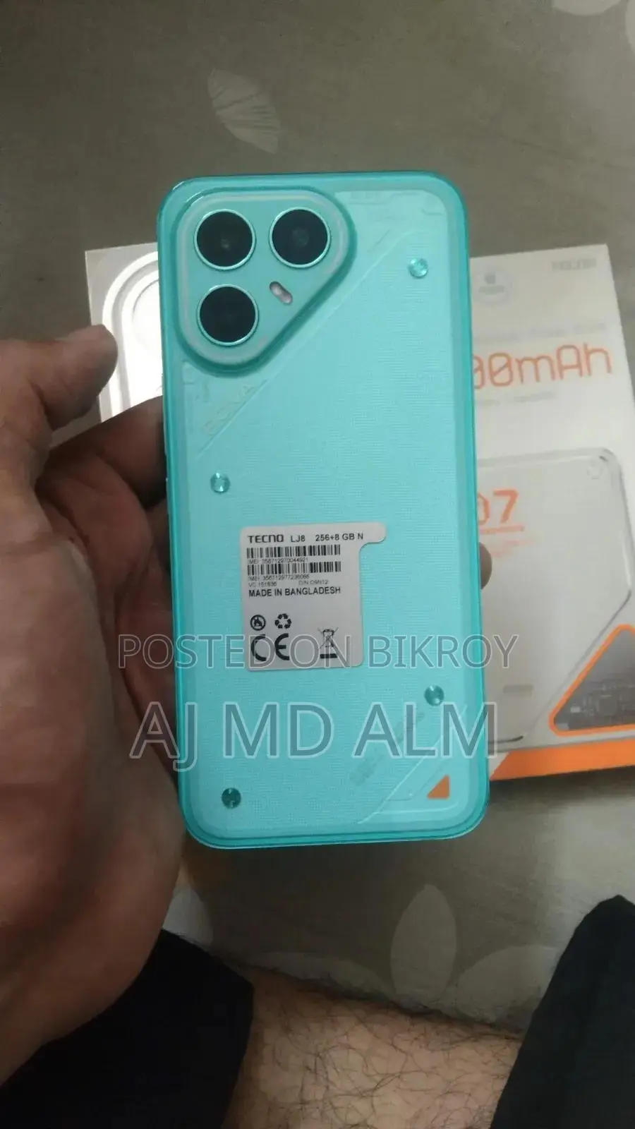 নতুন টেকনো পোভা ৭ প্রো ৫জি ২৫৬ জিবি নীল