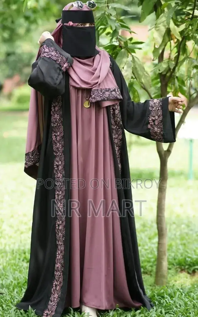 Abaya Borka - Vest + Sleeveless Inner + Hijab