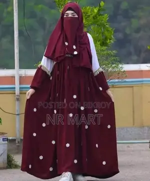 Party Borkha + Hijab, Full set with Niqab