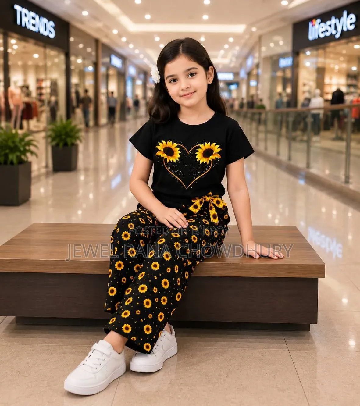 Premium 100% Cotton Short Sleeve Set for Baby Girls