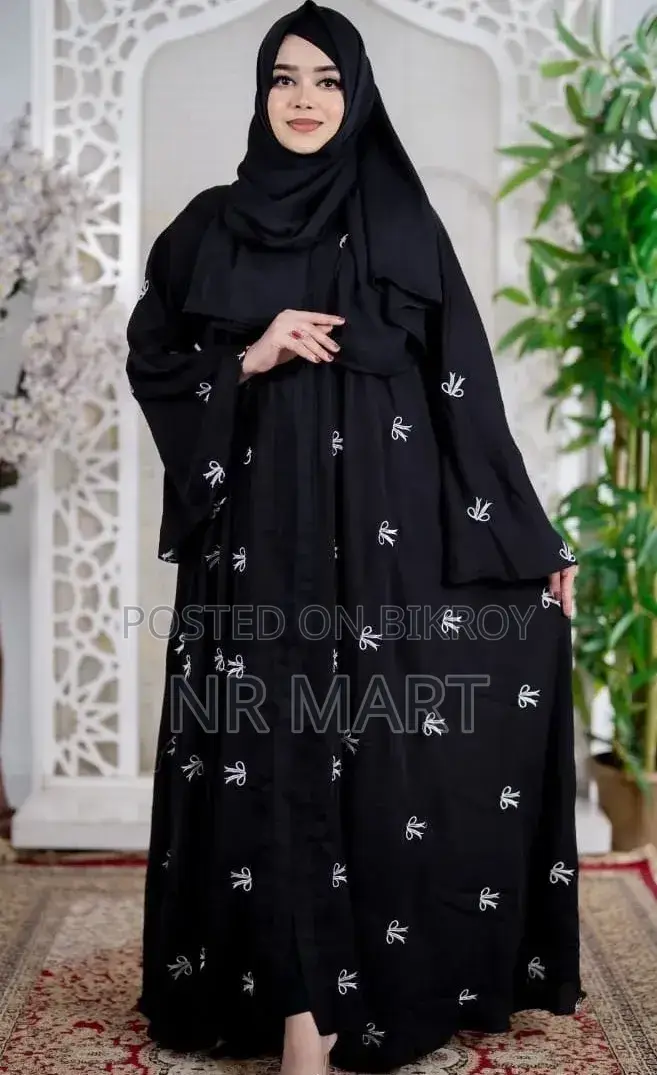 Embroidery Pakhi Borkha Inner and Koti Separate