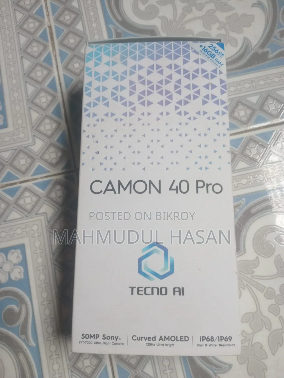 New Tecno Camon 40 Pro 5G 256 GB Blue