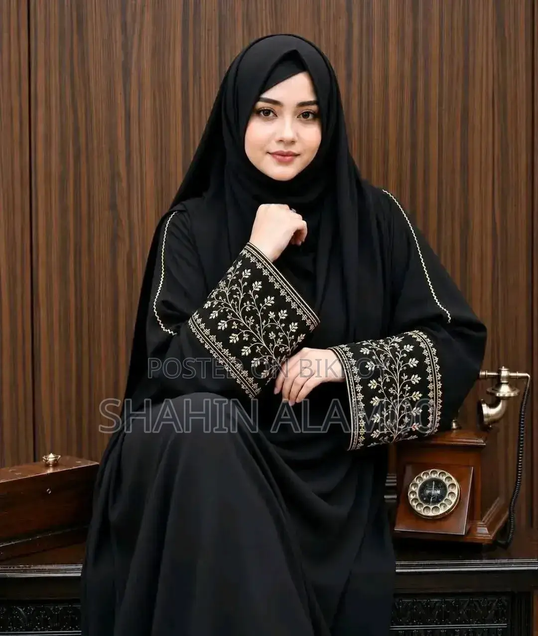 Anzar Embroidery Burka