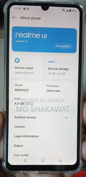 Realme Note 60 64 GB Black