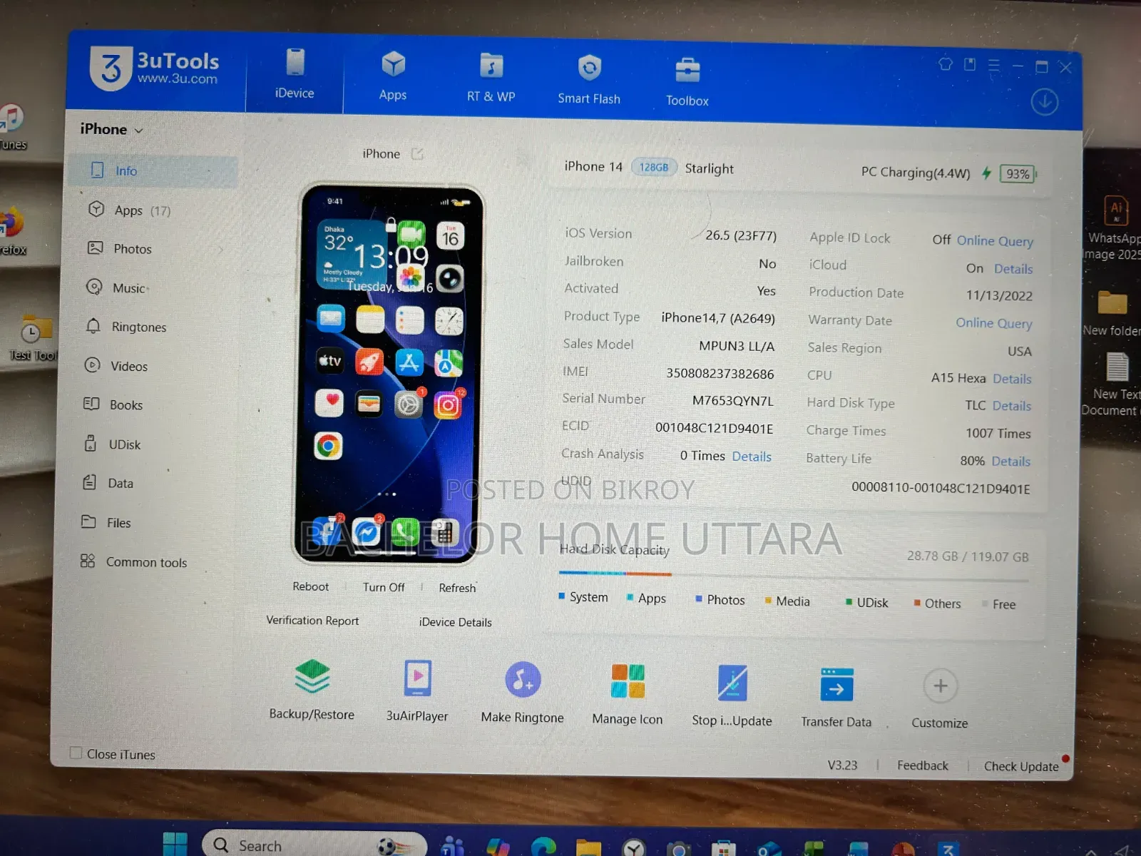 Apple iPhone 14 128 GB White